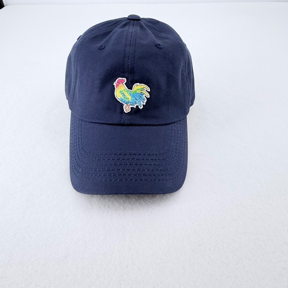 Chubbies Rooster Baseball Cap Men OSFA Navy Blue Embroidered Excellent